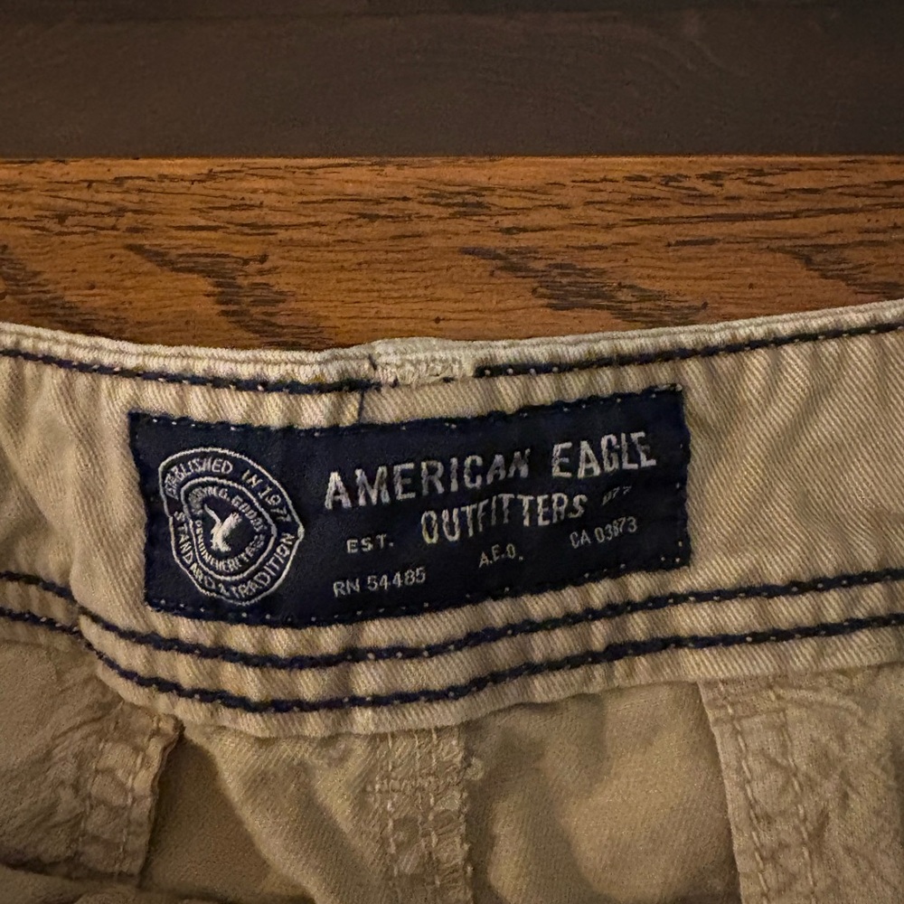 American Eagle Outfitters Tan Flat Front Shorts - Picture 4 of 4